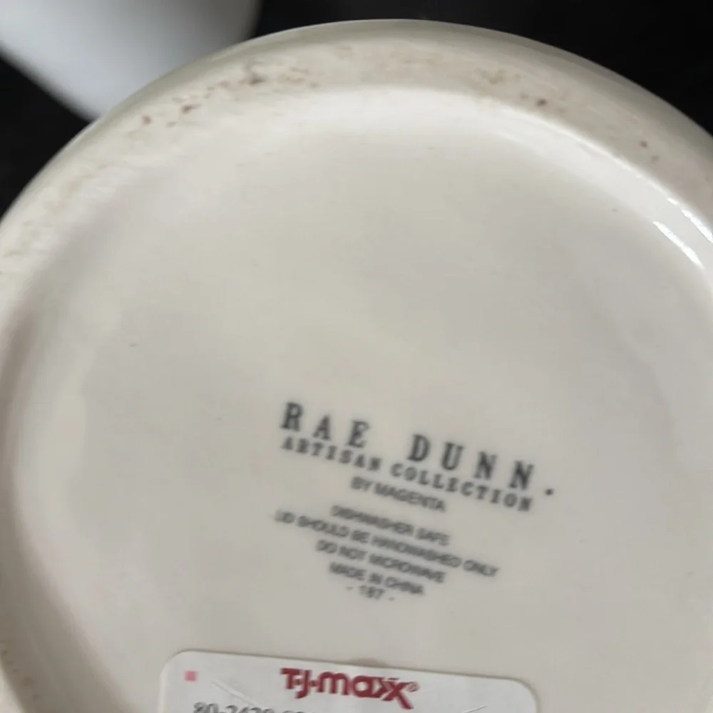 NWT Rae Dunn White Ceramic Kitchen Canister